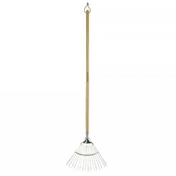 Kent & Stowe Stainless Steel Long Handled Lawn & Leaf Rake