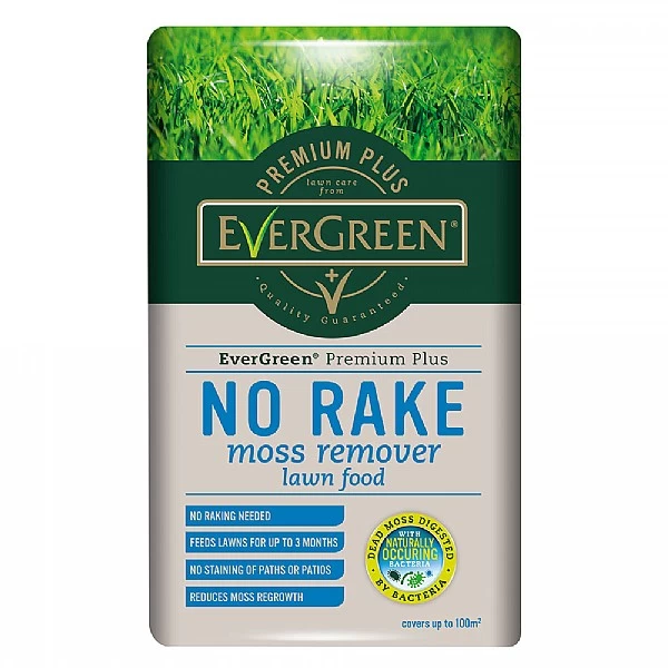 Evergreen Premium Plus No Rake Moss Remover Lawn Food 100m2 3 Evergreen Premium Plus No Rake Moss Remover Lawn Food 100m2