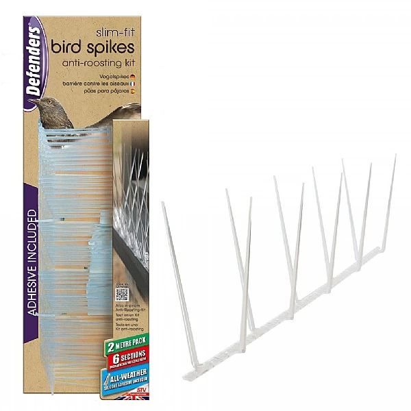 Defenders Slim Fit Bird Spikes (2m Pack) 3 Defenders Slim Fit Bird Spikes (2m Pack)