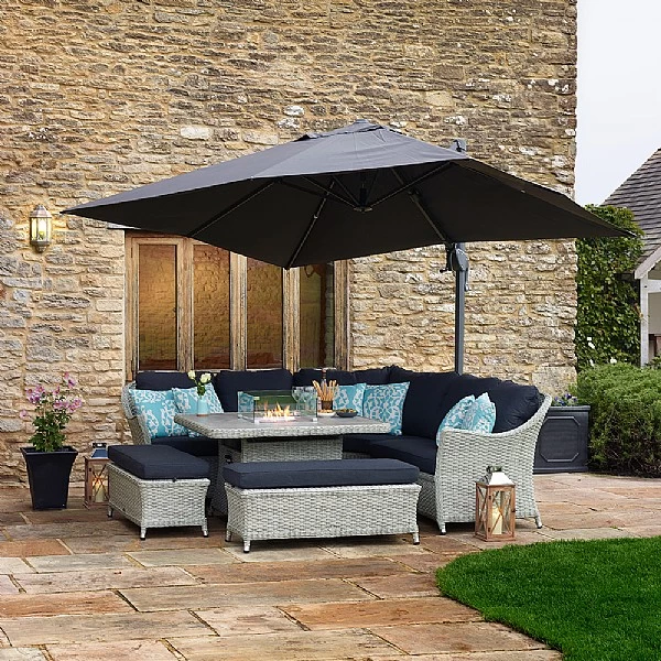 Bramblecrest Chatsworth Firepit Casual Dining Set 3 Bramblecrest Chatsworth Firepit Casual Dining Set