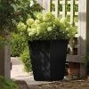 Stewart Garden 40cm Basalt Tall Square Planter - Black -Garden Essentials Shop 1115426