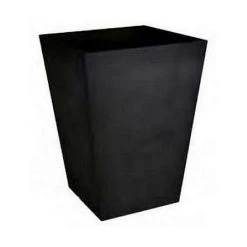 Stewart Garden 40cm Basalt Tall Square Planter - Black -Garden Essentials Shop 1115426 1