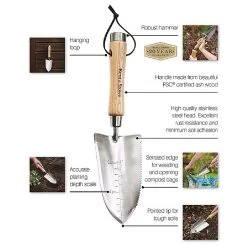 Kent & Stowe Stainless Steel Capability Trowel -Garden Essentials Shop 1139543 6