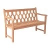 Alexander Rose Mahogany 4ft Lattice Bench