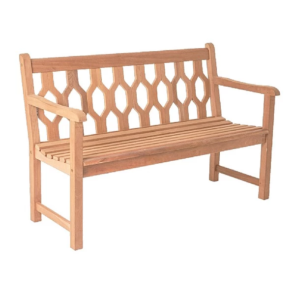 Alexander Rose Mahogany 4ft Lattice Bench 3 Alexander Rose Mahogany 4ft Lattice Bench