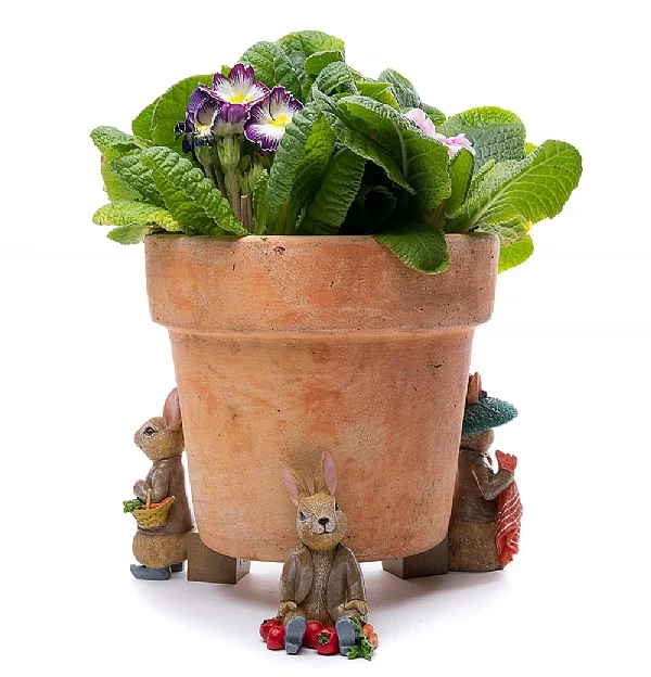 Jardinopia Beatrix Potter Benjamin Bunny Plant Pot Feet - Set Of 3 3 Jardinopia Beatrix Potter Benjamin Bunny Plant Pot Feet - Set Of 3
