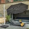 Hartman Pacific 3m Round Cantilever Parasol - Dark Grey