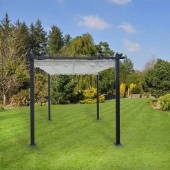 Salamanca 3x4m Grey Gazebo 6 Salamanca 3x4m Grey Gazebo -Garden Essentials Shop 1229453 1