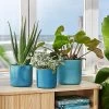 Elho The Ocean Collection Round Pot 22cm Atlantic Blue