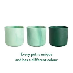 Elho The Ocean Collection Round Pot 22cm Pacific Green -Garden Essentials Shop 1230823 5