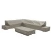 Bramblecrest Vilamoura Rectangular Modular Sofa & Coffee Table Set Covers Khaki -Garden Essentials Shop 1236028