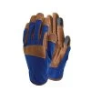 Town & Country Premium Synthetic Leather Blue Gloves Large -Garden Essentials Shop 332204