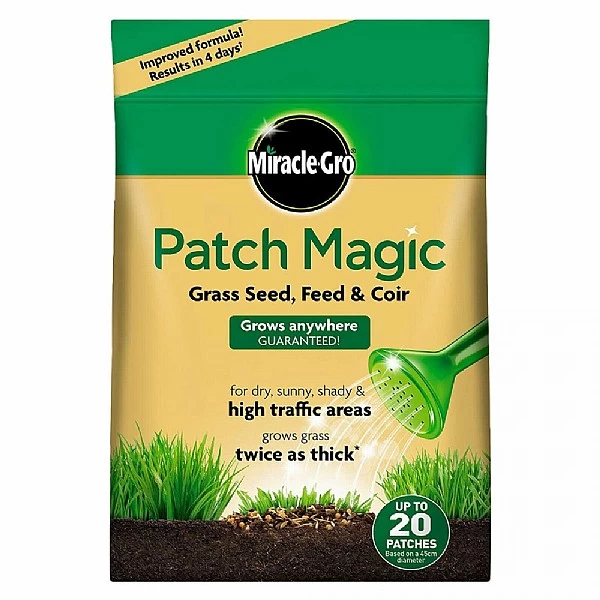 Miracle-Gro Patch Magic Grass Seed, Feed & Coir Bag - 20 Patch Bag (1.5kg) 3 Miracle-Gro Patch Magic Grass Seed, Feed & Coir Bag - 20 Patch Bag (1.5kg)