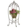 Panacea Scroll & Ivy Bronze Basket Hanger -Garden Essentials Shop 944894