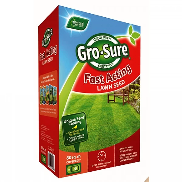 Westland Gro-Sure Fast Acting Lawn Seed 80m2 3 Westland Gro-Sure Fast Acting Lawn Seed 80m2