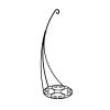 Panacea Black Scroll Basket Hanger -Garden Essentials Shop 986266