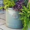 Woodlodge Heritage Edwardian Cylinder Ceramic Planter Mint Green (Various Sizes) -Garden Essentials Shop HECYLMINT