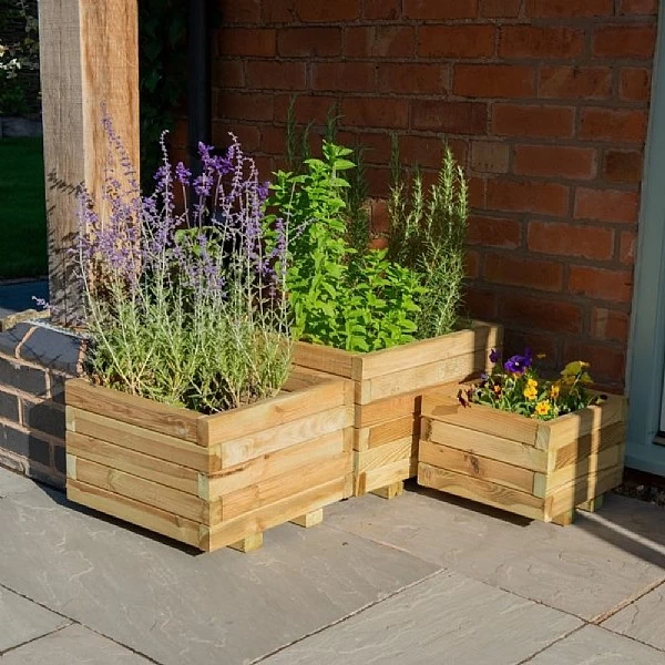 Forest Kendal Wooden Planter 3 Forest Kendal Wooden Planter