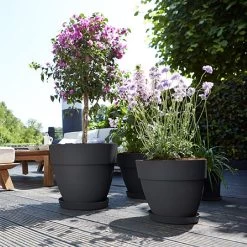 Elho Vibia Campana 35cm Round Planter (Various Colours) 11 Elho Vibia Campana 35cm Round Planter (Various Colours) -Garden Essentials Shop VIBCAMRND35 3